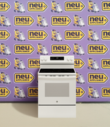 GE® ENERGY STAR® 30" Free-Standing Electric Convection Range with No Preheat Air Fry and EasyWash™ Oven Tray GRF600AVWW - New in Box