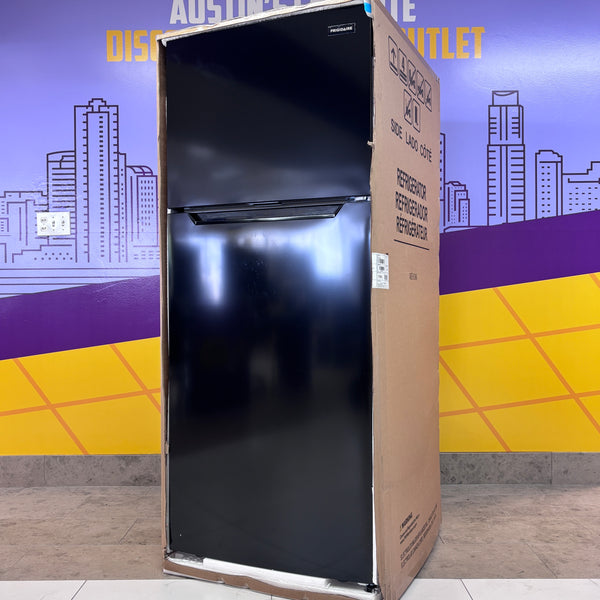 Black Frigidaire 28 inch wide 18 cu. ft. ENERGY STAR Top Freezer Refri