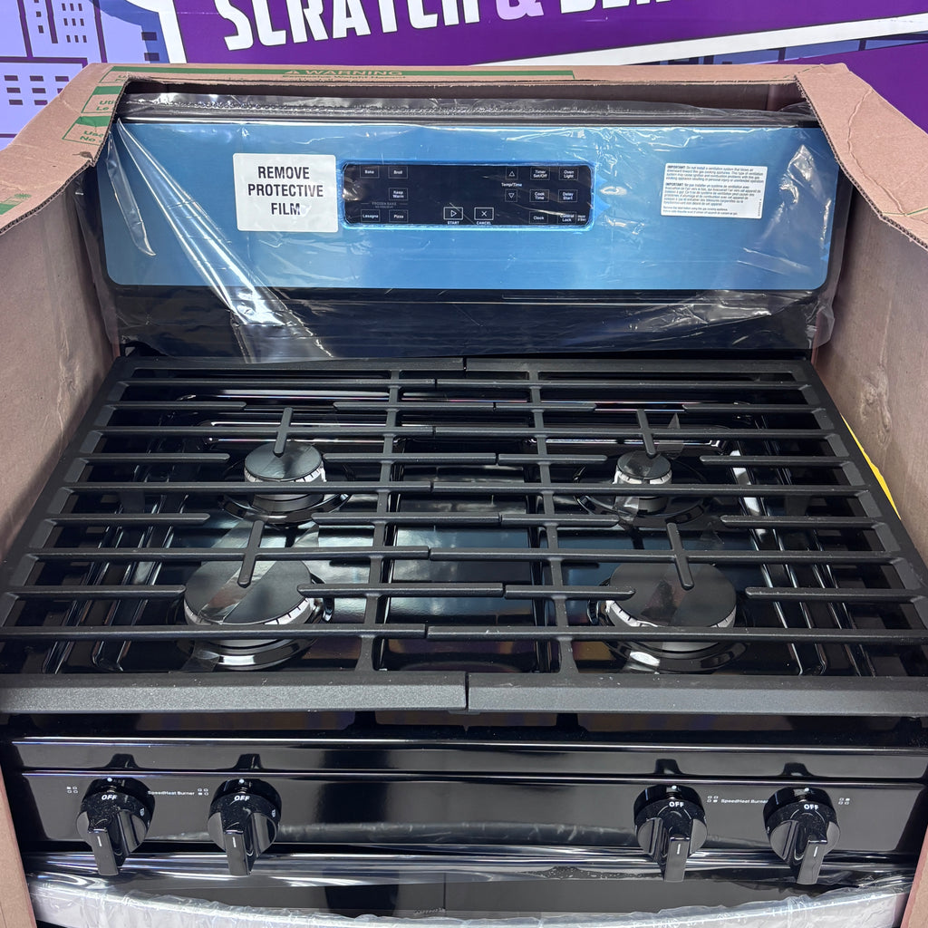 Pictures of Whirlpool Stainless 5.1 Cu. Ft. Freestanding Gas Range with Broiler Drawer and Two Speed Heat Burners WFG320M0MS - New In Box - Neu Appliance Outlet - Discount Appliance Outlet in Austin, Tx