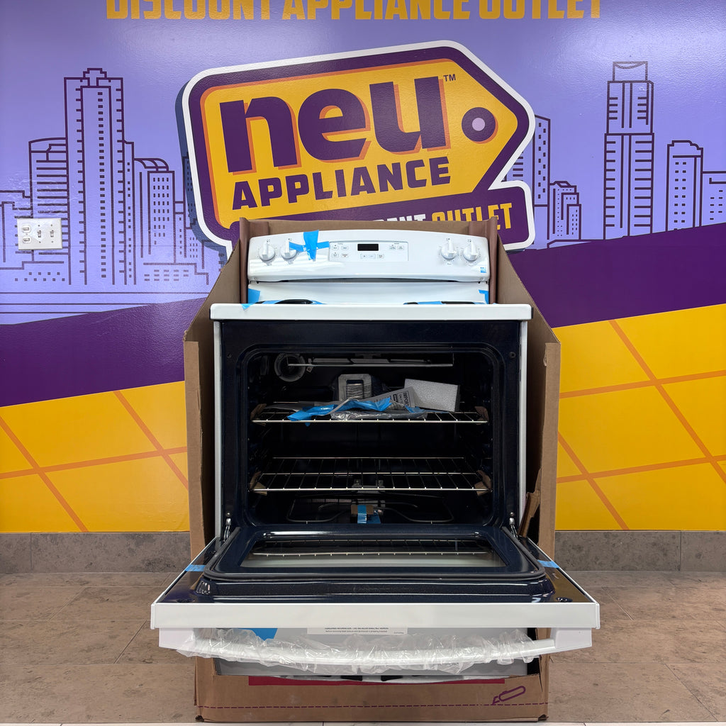 Pictures of GE® ENERGY STAR® 30" 4-Burner Free-Standing Electric Range in White JBS360DMWW - New in Box - Neu Appliance Outlet - Discount Appliance Outlet in Austin, Tx