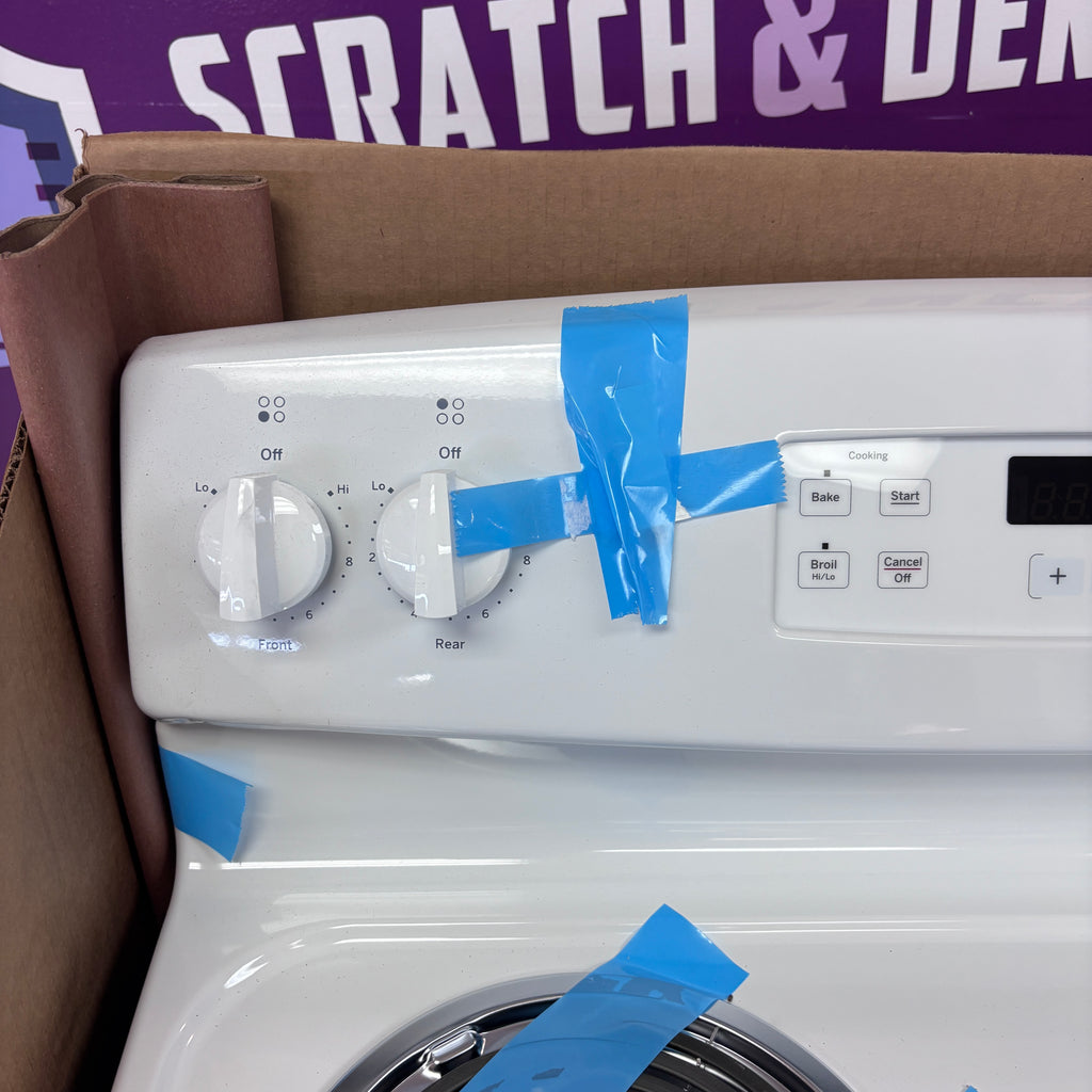 Pictures of GE® ENERGY STAR® 30" 4-Burner Free-Standing Electric Range in White JBS360DMWW - New in Box - Neu Appliance Outlet - Discount Appliance Outlet in Austin, Tx