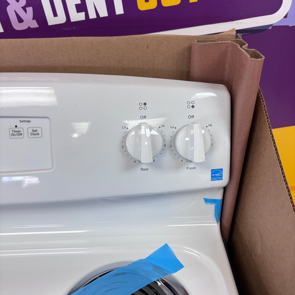 Pictures of GE® ENERGY STAR® 30" 4-Burner Free-Standing Electric Range in White JBS360DMWW - New in Box - Neu Appliance Outlet - Discount Appliance Outlet in Austin, Tx