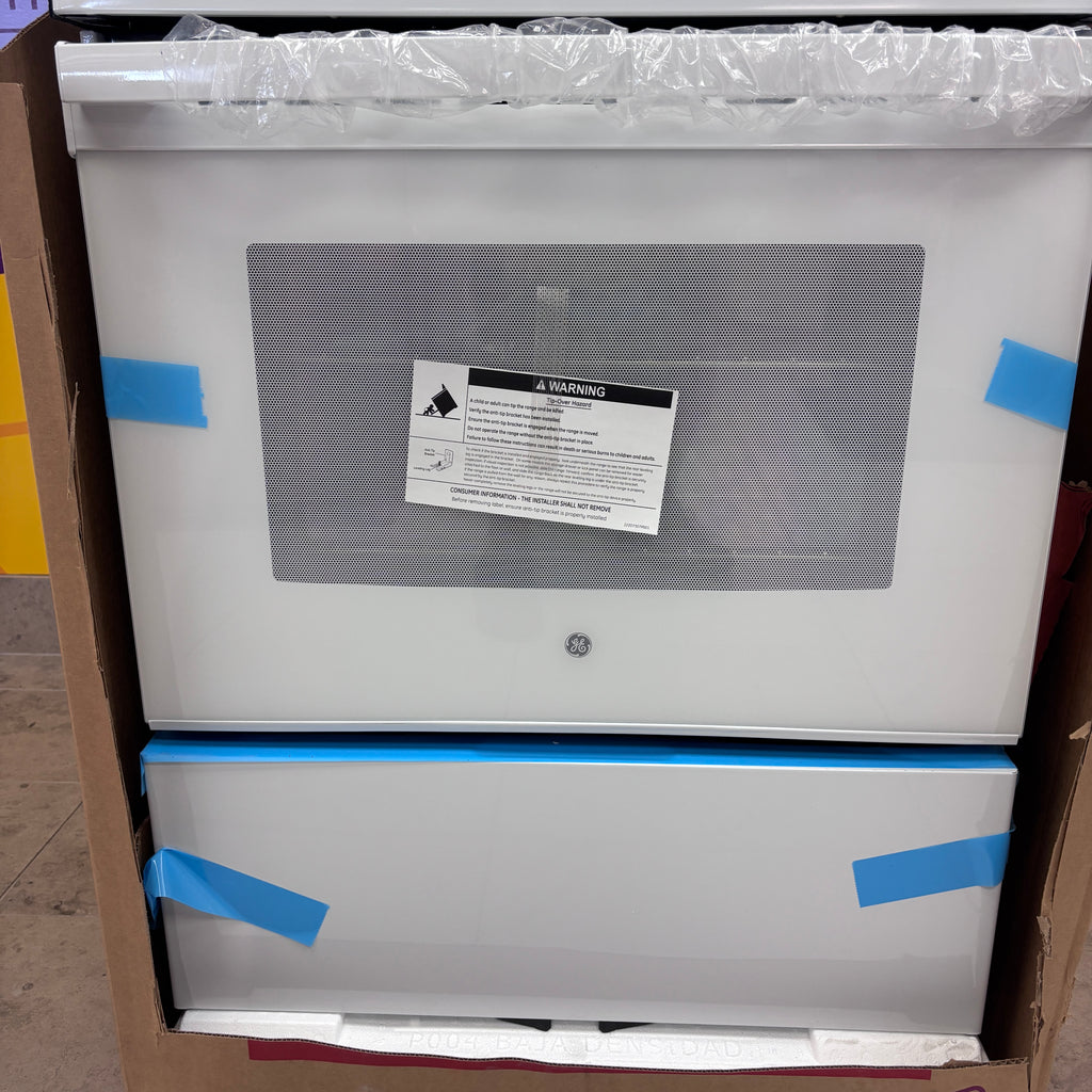 Pictures of GE® ENERGY STAR® 30" 4-Burner Free-Standing Electric Range in White JBS360DMWW - New in Box - Neu Appliance Outlet - Discount Appliance Outlet in Austin, Tx