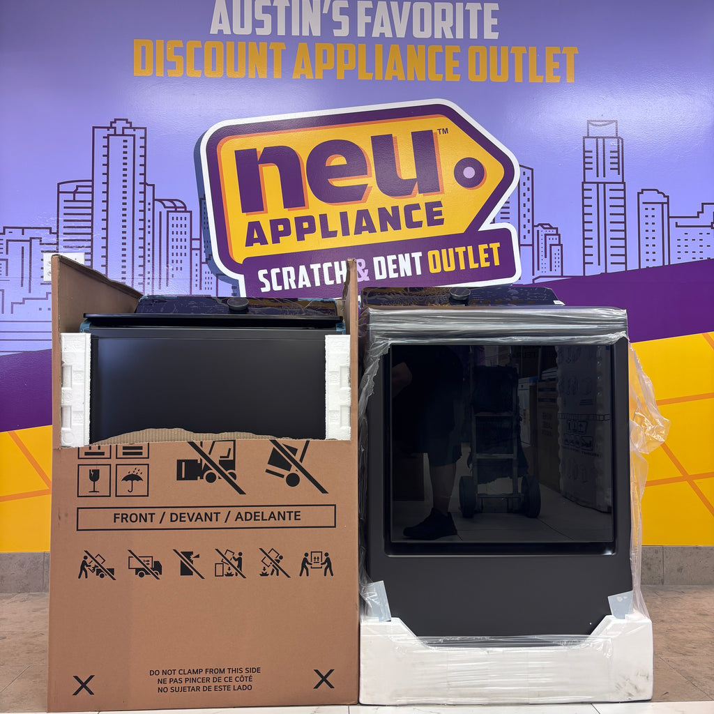 Pictures of LG 5.3 cu. ft. Smart Top Load Washer with 4-Way® Agitator, TurboWash3D Technology, and AI Sensing EasyUnload™ WT8405CB - New in Box and LG 7.3 cu. ft. Rear Control Electric Dryer with LG EasyLoad™ Door and AI Sensing DLE8400BE - New in Box - Neu Appliance Outlet - Discount Appliance Outlet in Austin, Tx