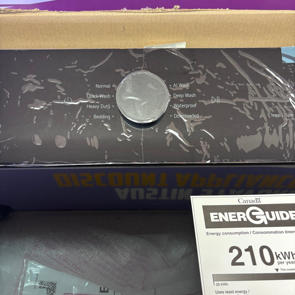 Pictures of LG 5.3 cu. ft. Smart Top Load Washer with 4-Way® Agitator, TurboWash3D Technology, and AI Sensing EasyUnload™ WT8405CB - New in Box and LG 7.3 cu. ft. Rear Control Electric Dryer with LG EasyLoad™ Door and AI Sensing DLE8400BE - New in Box - Neu Appliance Outlet - Discount Appliance Outlet in Austin, Tx