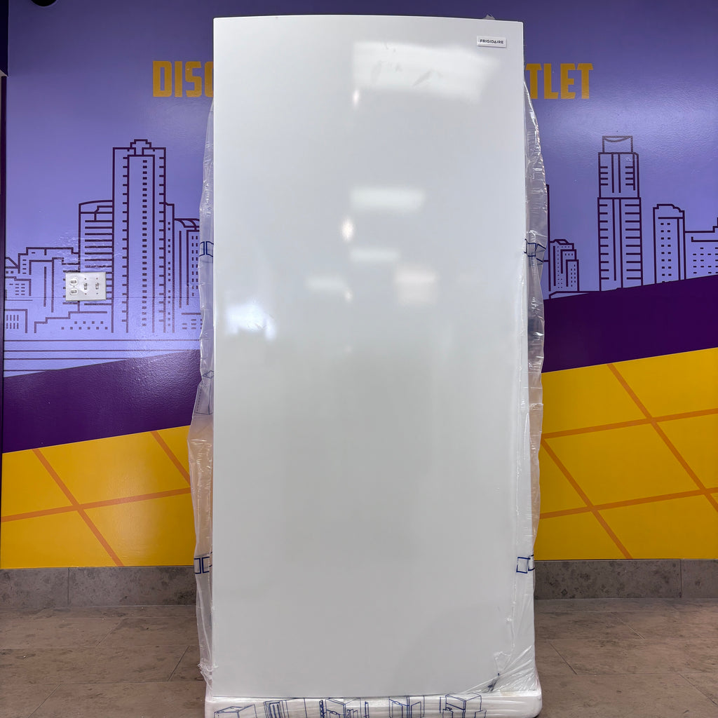 Pictures of Frigidaire 20 Cu. Ft. Energy Star Garage Ready Upright Freezer in White FFUE2022AW - New in Box - Neu Appliance Outlet - Discount Appliance Outlet in Austin, Tx