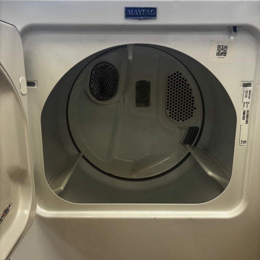 Maytag 4.2 Cu. Ft. Capacity Top Load Washer in White MTW4205SW - Scratch & Dent (Minor) and Maytag Extra Large Vented Electric Dryer in White 15033 - MEDX655DW - Certified Refurbished