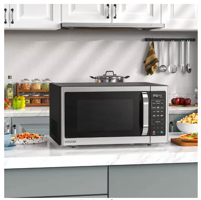 Pictures of Vissani 1.6 cu. ft. Countertop with Sensor Cook Microwave in Stainless Steel VSCMWE16S2SW-11 - Scratch & Dent (Minor) - Neu Appliance Outlet - Discount Appliance Outlet in Austin, Tx