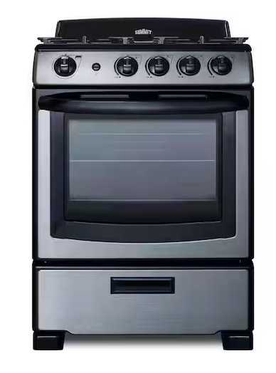 Pictures of Summit 24 in. 2.9 cu. ft. Gas Range in Stainless Steel PRO247SS - Open Box - Neu Appliance Outlet - Discount Appliance Outlet in Austin, Tx