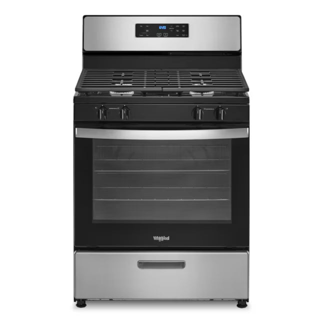 Whirlpool 5.1 Cu. Ft. Freestanding Gas Range with Broiler Drawer and Two Speed Heat Burners in Stainless Steel 251315SD1155 - WFG320M0MS - Open Box