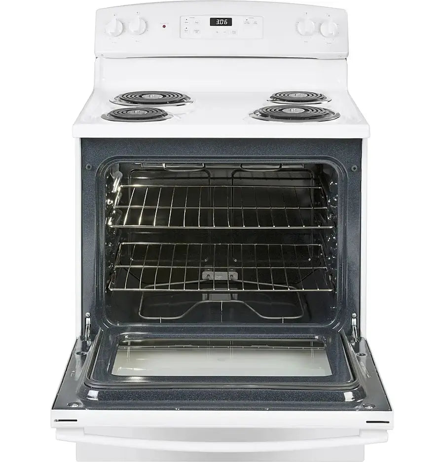 Pictures of GE® ENERGY STAR® 30" 4-Burner Free-Standing Electric Range in White JBS360DMWW - New in Box - Neu Appliance Outlet - Discount Appliance Outlet in Austin, Tx