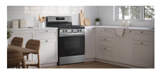 Frigidaire 5 Burner Freestanding Gas Range in Stainless Steel with Quick Boil and Steam Clean 20531SD513 - FCRG3062AS - Open Box