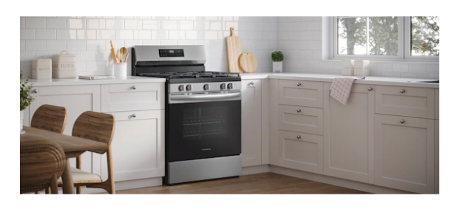 Pictures of Frigidaire 30 in 5 Burner Freestanding Gas Range in Stainless Steel with Quick Boil and Steam Clean FCRG3062AS - New in Box - Neu Appliance Outlet - Discount Appliance Outlet in Austin, Tx