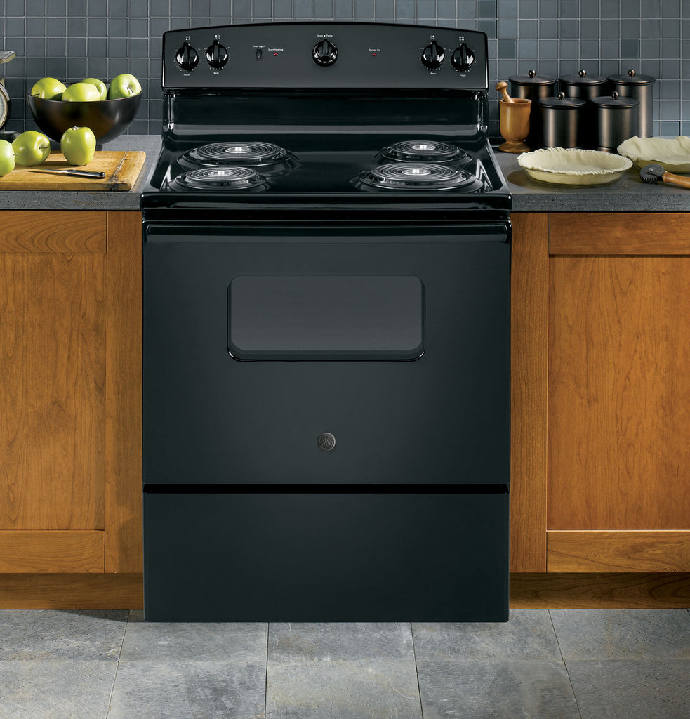 Pictures of GE® ENERGY STAR® 30" 5.0 ft. cu. Free-Standing Electric Range in Black JBS160DMBB - Scratch & Dent (Minor) - Neu Appliance Outlet - Discount Appliance Outlet in Austin, Tx