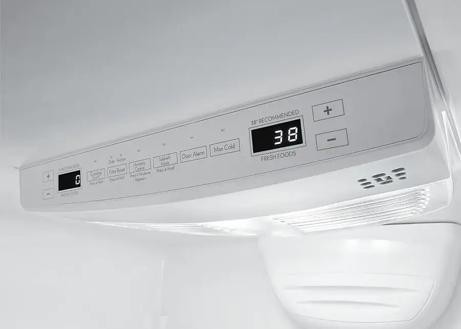 Pictures of JennAir RISE 21.9 Cu. Ft. French Door Counter-Depth Refrigerator with Gourmet Bay Drawer and TriSensor Climate Control in Stainless Steel JFFCF72DKL - Scratch & Dent (Minor) - Neu Appliance Outlet - Discount Appliance Outlet in Austin, Tx