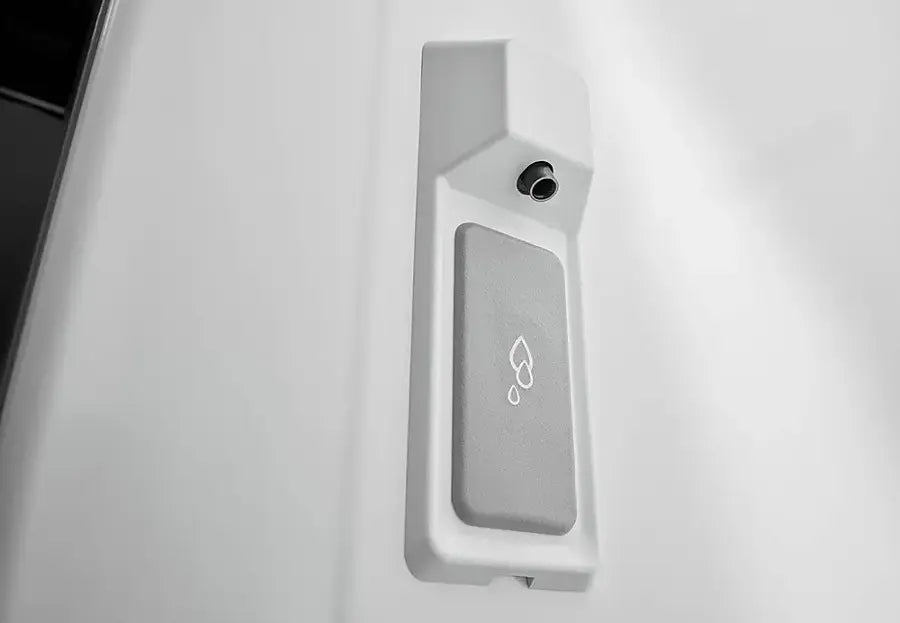 Pictures of JennAir RISE 21.9 Cu. Ft. French Door Counter-Depth Refrigerator with Gourmet Bay Drawer and TriSensor Climate Control in Stainless Steel JFFCF72DKL - Scratch & Dent (Minor) - Neu Appliance Outlet - Discount Appliance Outlet in Austin, Tx