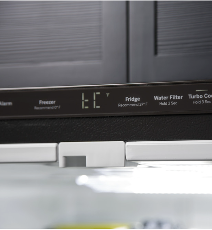 Pictures of 30 Inch Wide GE® ENERGY STAR® 20.8 Cu. Ft. French-Door Refrigerator with Icemaker and Advanced Water Filtration GNE21FYKFS - Open Box - Neu Appliance Outlet - Discount Appliance Outlet in Austin, Tx