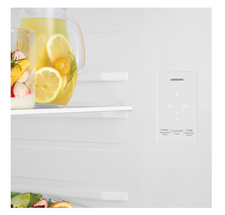 Pictures of Samsung 18 cu. ft. Standard Depth Top Freezer Refrigerator in Stainless Steel with All-Around Cooling RT18DG6700SR - Scratch & Dent (Minor) - Neu Appliance Outlet - Discount Appliance Outlet in Austin, Tx