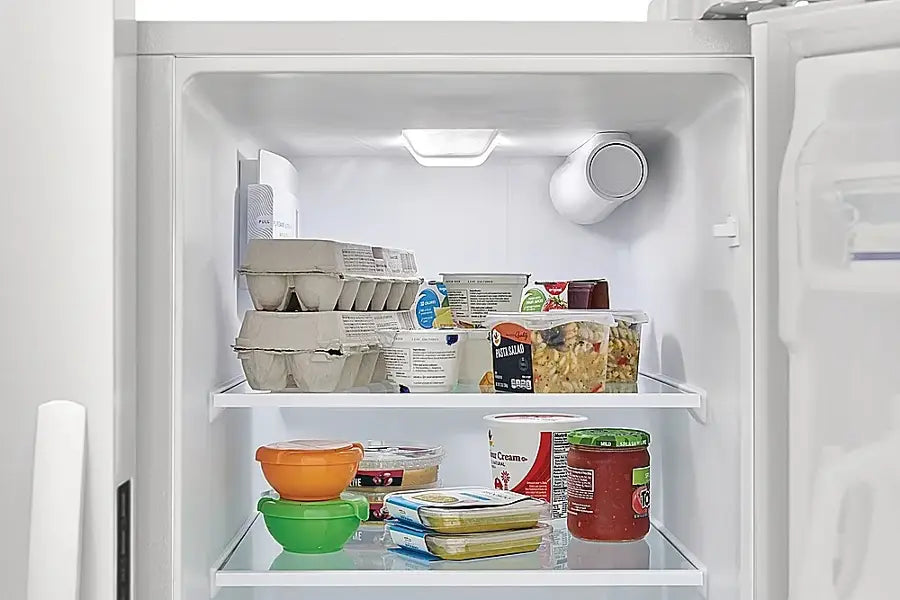 Pictures of Frigidaire 36" Wide 25.6 cu. ft. Side by Side Refrigerator in White with Exterior Ice and Water Dispenser FRSS2623AW - Open Box - Neu Appliance Outlet - Discount Appliance Outlet in Austin, Tx