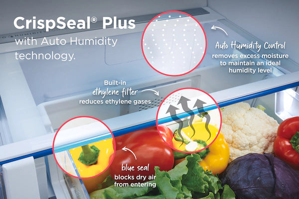 Pictures of Frigidaire 27.8-cu ft ENERGY STAR French Door Refrigerator with Dual Ice Maker in Fingerprint Resistant Stainless Steel - 3SD745 - GRFS2853AF - Scratch & Dent (Minor) - Neu Appliance Outlet - Discount Appliance Outlet in Austin, Tx