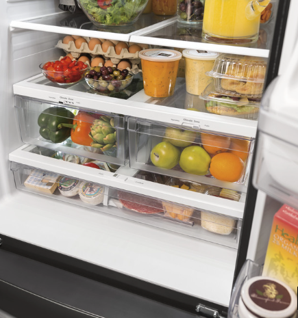 Pictures of 30 Inch Wide GE® ENERGY STAR® 20.8 Cu. Ft. French-Door Refrigerator with Icemaker and Advanced Water Filtration GNE21FYKFS - Open Box - Neu Appliance Outlet - Discount Appliance Outlet in Austin, Tx