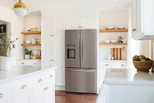 Pictures of Frigidaire 27.8-cu ft ENERGY STAR French Door Refrigerator with Dual Ice Maker in Fingerprint Resistant Stainless Steel - 3SD745 - GRFS2853AF - Scratch & Dent (Minor) - Neu Appliance Outlet - Discount Appliance Outlet in Austin, Tx