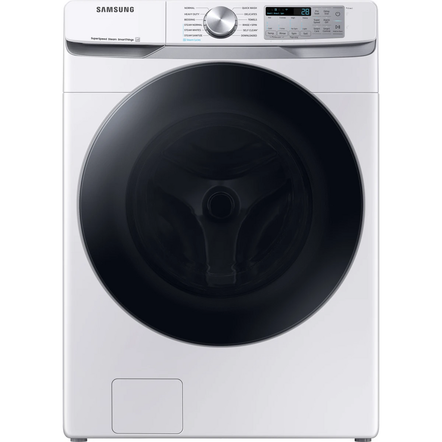 Samsung 4.5 cu. ft. Large Capacity Smart Front Load Washer with Super Speed Wash in White WF45B6300AW - Scratch & Dent (Minor)