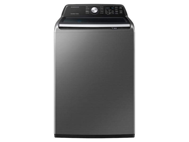 Pictures of Samsung 4.4 cu. ft. Top Load Washer with ActiveWave™ Agitator and Active WaterJet in Platinum 1CR03121 - WA44A3405AP - Certified Refurbished - Neu Appliance Outlet - Discount Appliance Outlet in Austin, Tx