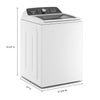 Pictures of Whirlpool Top Load 4.7 Cu. Ft. Washer with 2-in-1 Removable Agitator in White 1CR044 - WTW5057LW - Certified Refurbished - Neu Appliance Outlet - Discount Appliance Outlet in Austin, Tx
