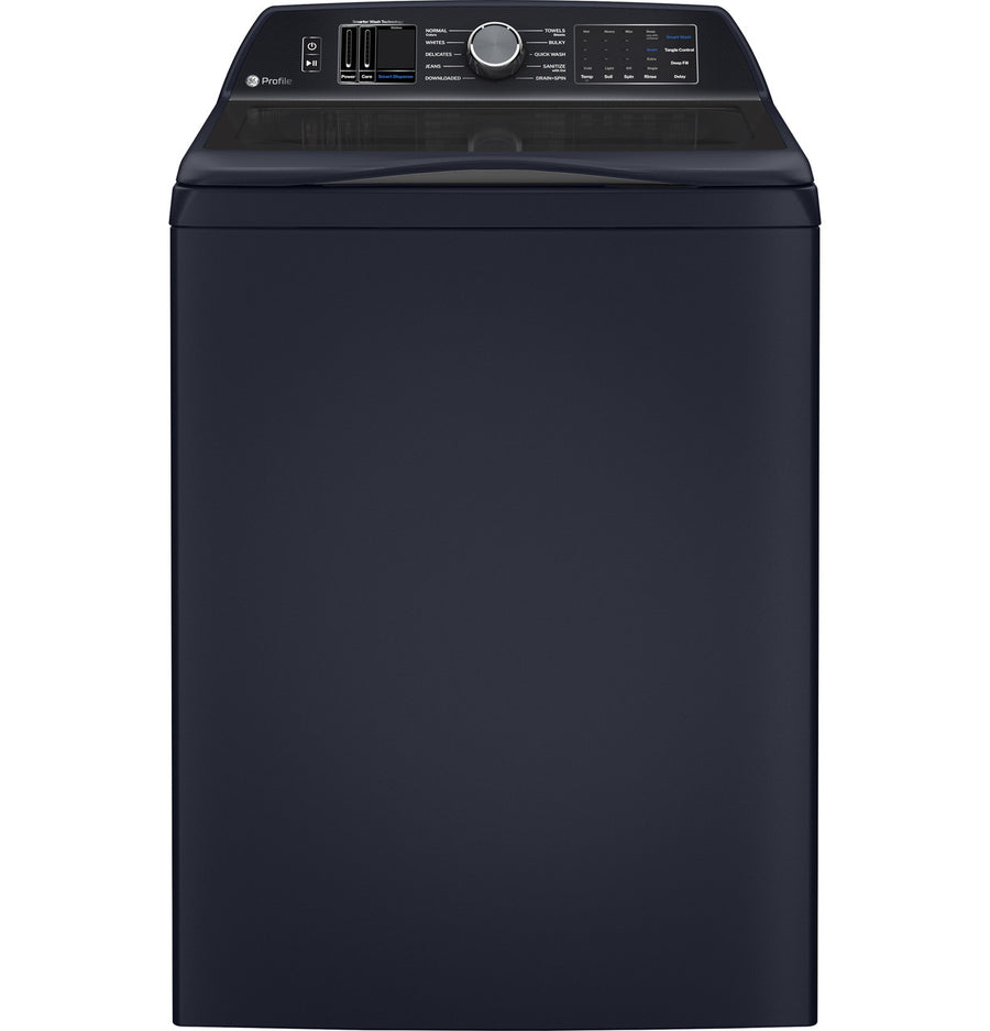 GE Profile™ ENERGY STAR® 5.3 cu. ft. Capacity Washer with Smarter Wash Technology PTW805BPWRS - New in Box and GE Profile™ ENERGY STAR® 7.3 cu. ft. Capacity Smart Electric Dryer with Steam and Washer Link GE9872E - PTD80EBPTRS - New in Box