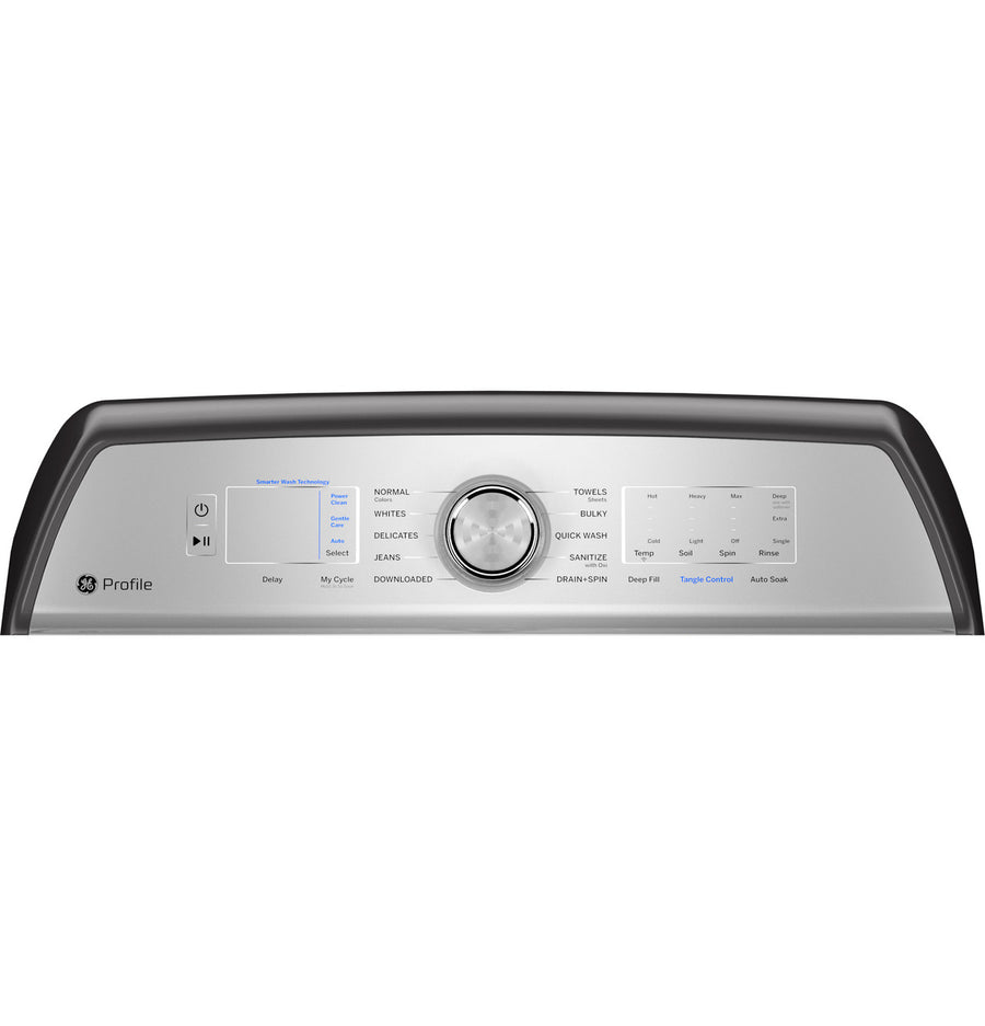 GE Profile™ ENERGY STAR® 4.9 cu. ft. Capacity Washer with Smarter Wash Technology and FlexDispense™ 20232728 - PTW605BPRDG - Open Box