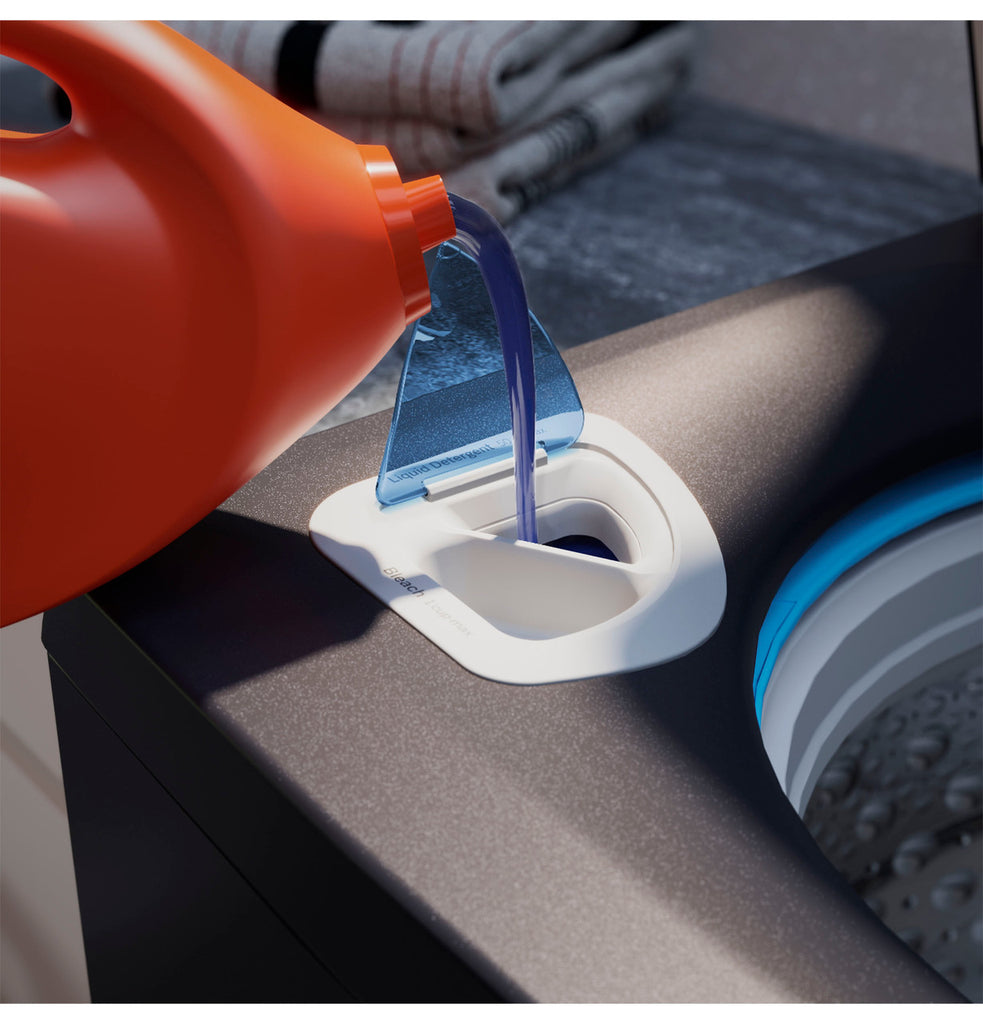 Pictures of GE Profile™ ENERGY STAR® 5.3 cu. ft. Capacity Washer with Smarter Wash Technology and Adaptive SmartDispense PTW805BPWRS - New in Box - Neu Appliance Outlet - Discount Appliance Outlet in Austin, Tx