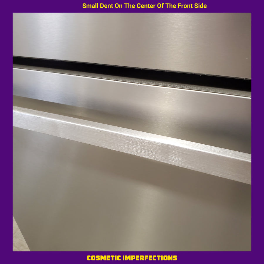 Hisense Counter Depth Bottom Freezer 17.2 Cu. Ft. Refrigerator with LED Lighting and Super Cool and Super Freeze in Fingerprint Stainless Steel 22137390 - HRB171N6ASE - Scratch and Dent (Moderate)