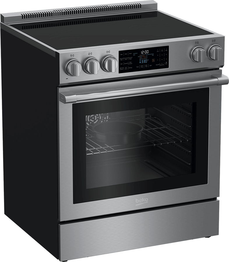 Beko Stainless Steel Slide-In Electric Range SLER30530SS - Scratch & Dent (Minor)