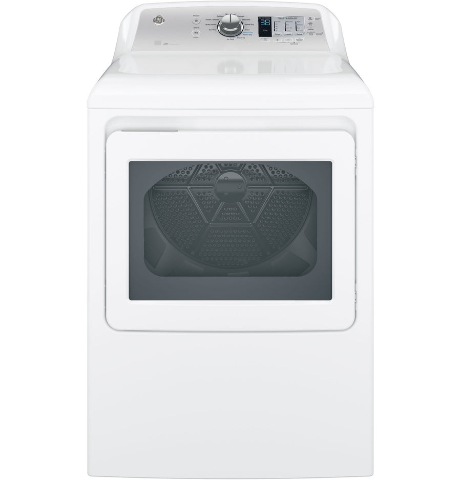 GE® ENERGY STAR® 7.4 cu. ft. Capacity Aluminized Alloy Drum Electric Dryer with Sensor Dry GTD65EBSJWS - Certified Refurbished