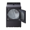 Pictures of LG 5.3 cu. ft. Smart Top Load Washer with 4-Way® Agitator, TurboWash3D Technology, and AI Sensing EasyUnload™ WT8405CB - Open Box and LG 7.3 cu. ft. Rear Control Electric Dryer with LG EasyLoad™ Door and AI Sensing DLE8400BE - Open Box - Neu Appliance Outlet - Discount Appliance Outlet in Austin, Tx