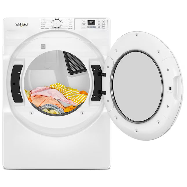 Whirlpool White Front Load Energy Star 4.5 Cu. Ft. Washer with Tumble Fresh Option WFW4720RW - Open Box and Whirlpool 7.4 cu. ft. ENERGY STAR® Front Load Electric Dryer with Wrinkle Shield™ Option WED4720RW - Scratch & Dent (Minor)
