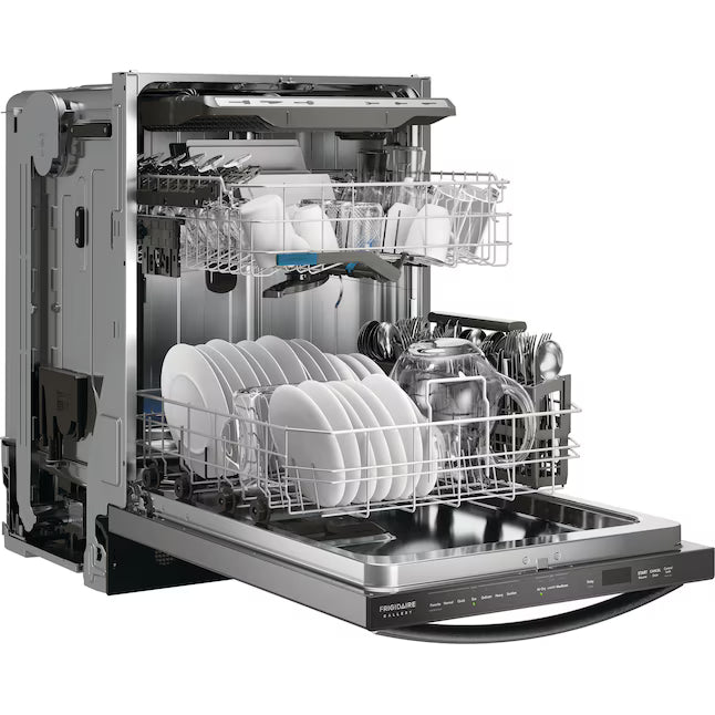 Frigidaire Gallery 24 in. Smudge-Proof Stainless Steel ENERGY STAR Top Control Built In Dishwasher with Third Rack 22133SD171 - GDSH4715AF - Scratch & Dent (Minor)