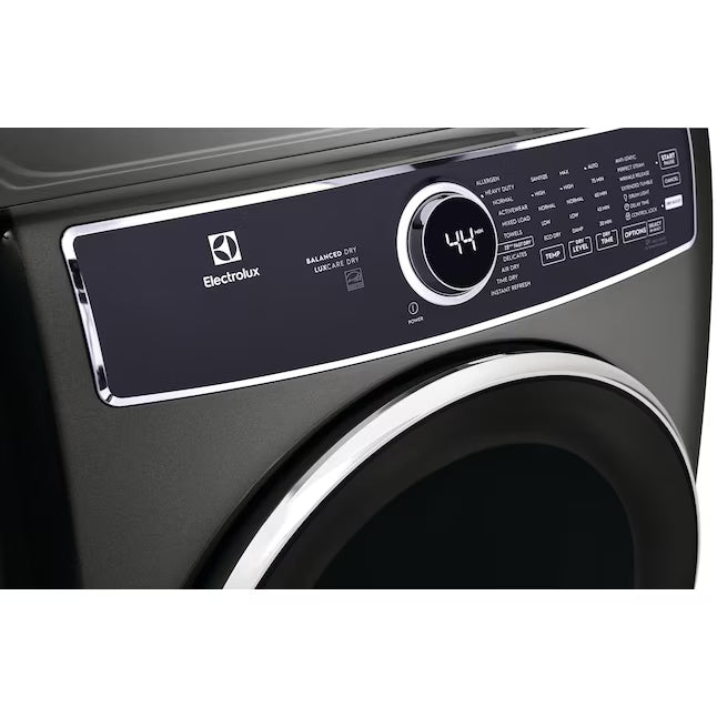 Electrolux Titanium 600 Series Electric 8.0 Cu. Ft. Dryer with Balanced Dry and Perfect Steam Option 6SD74 - ELFE7637AT - Open Box
