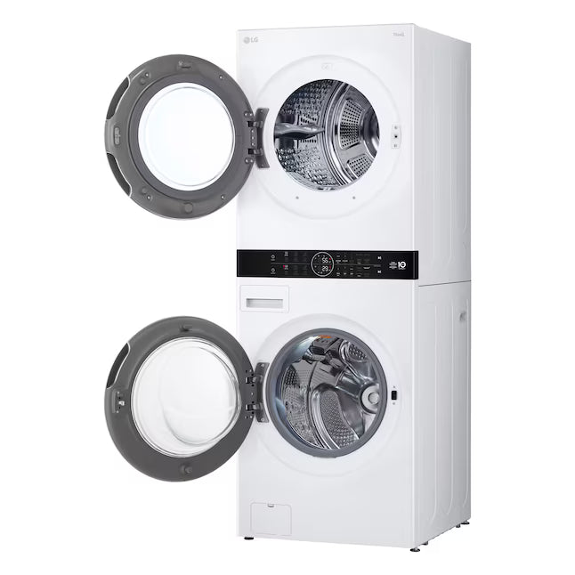 LG Single Unit LG WashTower™ with Center Control™ 5.0 cu. ft. Front Load Washer and 7.8 cu. ft. Electric Ventless Heat Pump Dryer 30133SD116 - WKHC252HWA - Scratch & Dent (Minor)