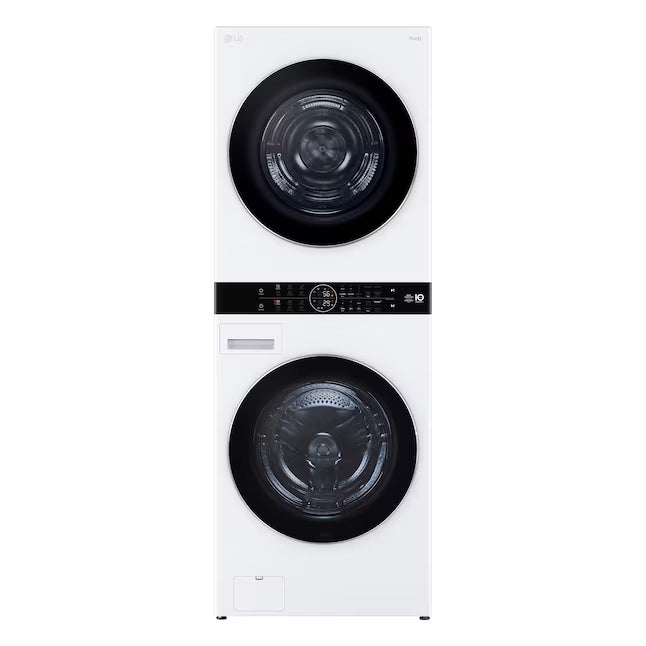 LG Single Unit LG WashTower™ with Center Control™ 5.0 cu. ft. Front Load Washer and 7.8 cu. ft. Electric Ventless Heat Pump Dryer 30133SD116 - WKHC252HWA - Scratch & Dent (Minor)