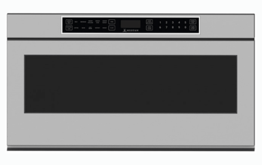 Hestan 30 Inch Drawer Microwave with 1.2 cu. ft. Capacity, Low-Profile Drawer Design, Automatic Drawer System, 11 Power Levels, 12 Sensor Cook, Reheat, and Popcorn Settings KMWR30 - Open Box