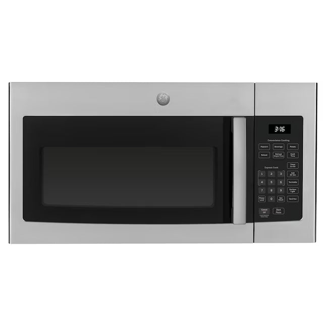 GE® 1.6 Cu. Ft. Over-the-Range Microwave Oven in Stainless Steel 251317SD1271 - JVM3160RFSS - Scratch & Dent (Minor)