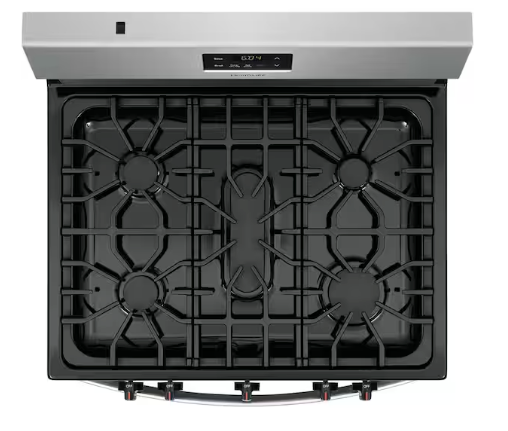 Frigidaire 30 in. 5 Burner Freestanding Gas Range in Stainless Steel FCRG3052AS - Certified Refurbished