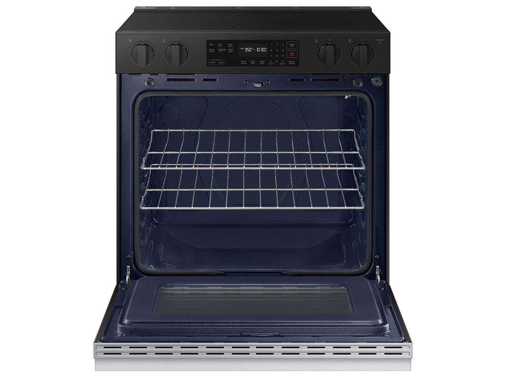 Pictures of Samsung Bespoke Slide-in Electric Range in Stainless Steel 3SD627 - NSE6DG8100SR - Open Box - Neu Appliance Outlet - Discount Appliance Outlet in Austin, Tx