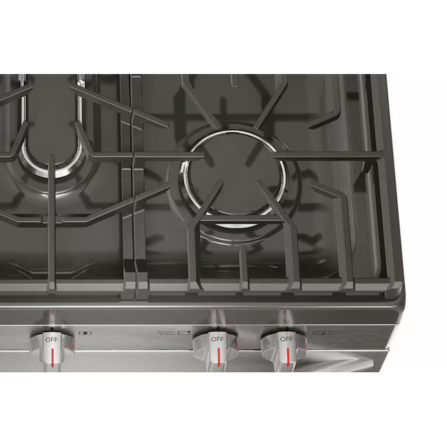Frigidaire Stainless Steel Gas Range with Air Fry and Five Burner Cooktop 20531SD475 - FCRG3083AS - Open Box