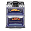 LG 6.9 cu. ft. Smart Gas Double Oven Slide-in Range with InstaView®, ProBake® Convection, Air Fry, and Air Sous Vide 3SD906 - LTGL6937F - Open Box