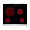 Unique Classic Retro 30-in Glass Top 5 Burners 3.9-cu ft Convection Oven Freestanding Electric Range with WipeClean Coating 3SD872 - UGP-30CR EC W - Open Box