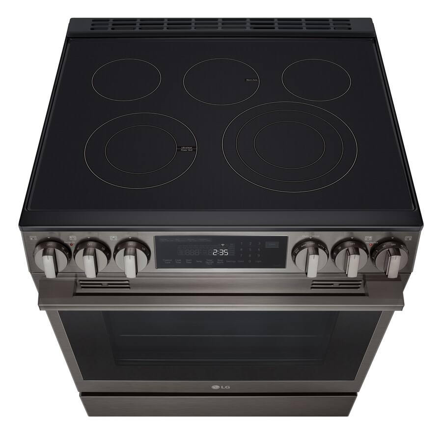 LG 6.3 cu. ft. Smart Electric Slide-in Range with InstaView®, ProBake Convection®, and Air Fry 3SD911 - LSEL6335ZE - Open Box