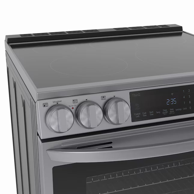 LG 6.3 cu. ft. Smart Wi-Fi Enabled ProBake Convection® InstaView® Electric Slide-In Range with Air Fry LSEL6335FE - Scratch & Dent (Minor)